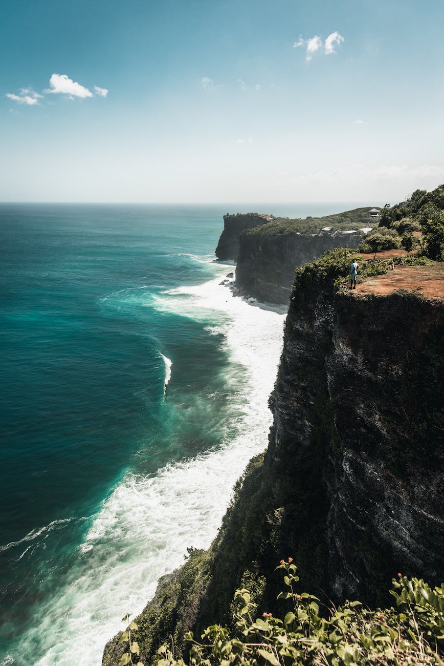 ocean and island during day