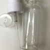Clear Pump Travel Bottle with snap-on cap